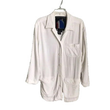 Vtg Carole Little Transatlantique White Long Sleeve Jacket RARE Piece Size 14