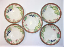 Set of 5 ~ Johnson Brothers "Autumn Grove" Cereal Bowls 6.75", Made in England
