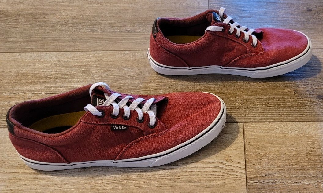 VANS Authentic Burgundy- Skateboard shoes Size Men display picture 2