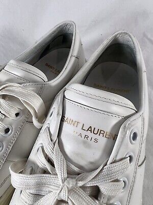 SAINT LAURENT LK427793 Classic Off White Leather Sneakers SAINT LAURENT LK427793 Classic Off White Leather Sneakers