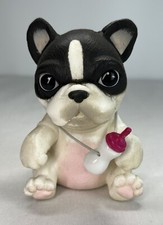 Little Live OMG Pets B W Terrier Dog Puppy Rubber w/ Bottle Tested 100 Sound 4  