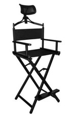 Sedia Poltrona Trucco con Poggiatesta Pieghevole per Make-up Alluminio Regista