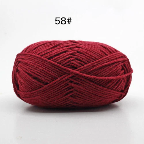 62 Colors Milk Cotton Skeins Hand Knitting Wool Baby Crochet Chunky Yarn 50g - Picture 81 of 87