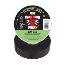 Warriorwrap General 3/4 In. X 60 Ft. 7 Mil Vinyl Electrical Tape, Black