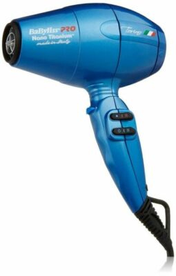 BaBylissPRO BABNTB6160N Nano Titanium Torino Mid-Size Dryer, Blue