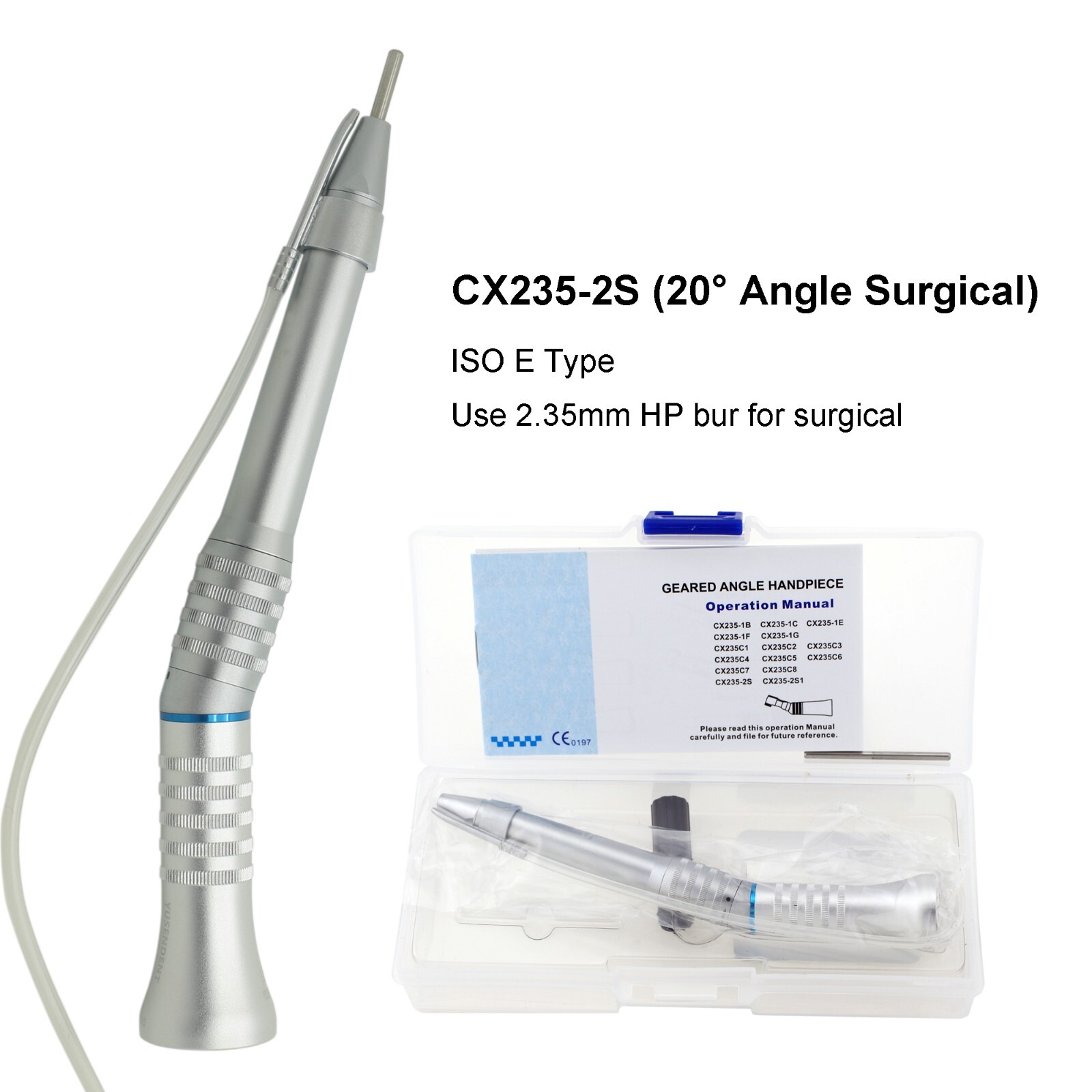 COXO Dental Surgical Handpiece 11 Straight Nose Cone 2BS 2CS 20 Degree