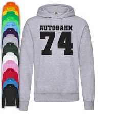 Kraftwerk 74 Autobahn Mens Unisex Hoodie | Retro | 70s | Electronic | Techno