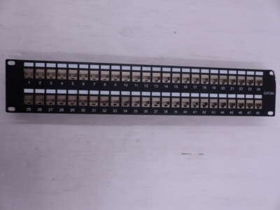 UNBRANDED 48-PORT 2U RACK-MOUNT CAT6A PATCH PANEL