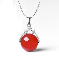 stunning big 10mm red jade Agate pendant Free shipping 004
