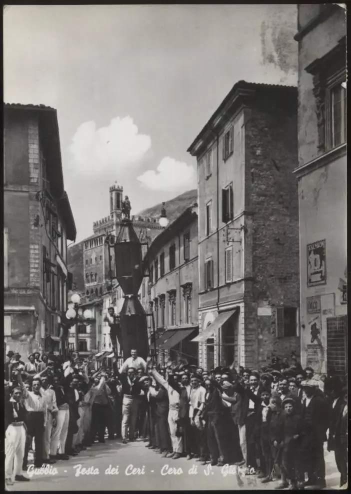 cartolina GUBBIO festa dei ceri cero di s.giorgio eBay