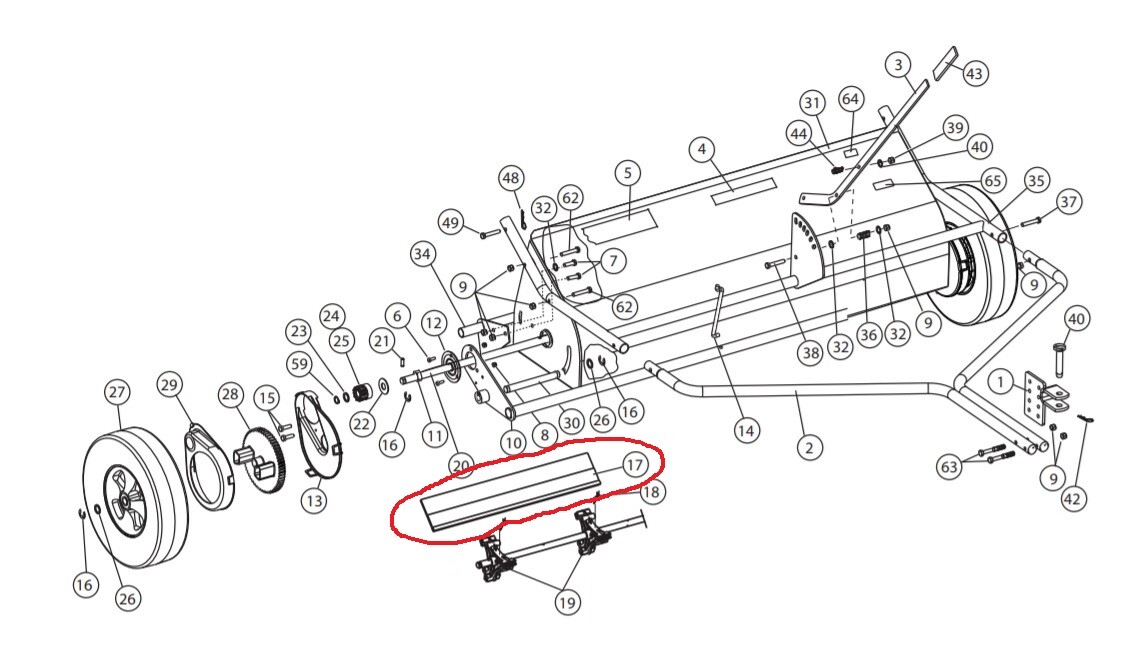 Brinly-Hardy Brinly Combo 42 In. Tow-Behind Lawn Sweeper With Dethatcher STS-42BHDK-A - The Home - Foto 4