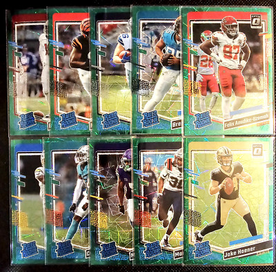 2023 Donruss Optic Football You Pick, Green Velocity, Blue Hyper, Purple Shock