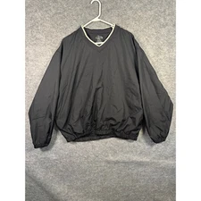 Champions Tour Mens XL Pullover Windbreaker Golf Lightweight Jacket Black