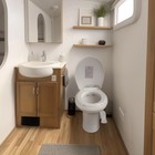 Yescom 20" RV Toilet Gravity Flush Elongated with Bidet Spray Trailer Caravan — photo 10