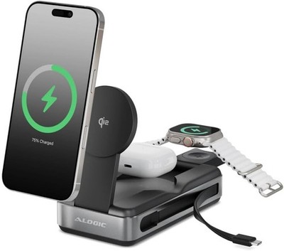 Alogic Roam 6 in 1 Powerbank Qi2 Fast Wireless USB-C Laptop 20000 mAh 100 W