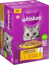 Whiskas 7+ Katzenfutter Geflügel Auswahl Gel...