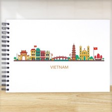 A3/A4/A5 Vietnam Stadtbild Sammelalbum Fotoalbum Erinnerung Andenken G&auml;stebuch