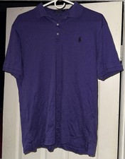Polo Ralph Lauren Polo Shirt Mens Large Purple Classic Fit Short Sleeve Casual