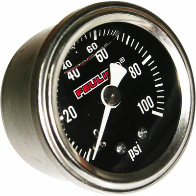 #ad #ad Feuling Oil Pressure Gauge Back Port Black Face Motorcycle Street Bike 9043 $34.95