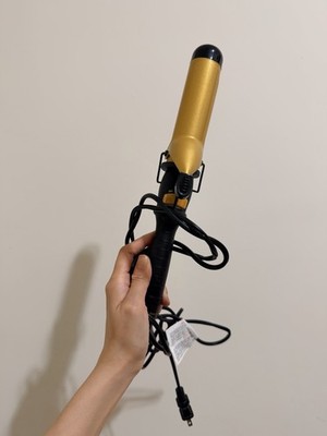 Hot Tools 2 Inch Gold Black Electric Curling Iron with Indicator Light