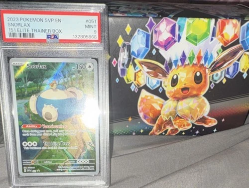 Pokémon Snorlax PSA 9 Promo Holo 051 SVP Scarlet & Violet 2023 TCG Card