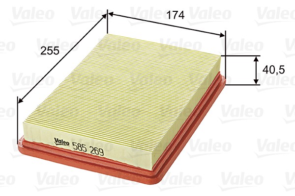 VALEO-OE 585269-OE Air Filter for HYUNDAI,KIA