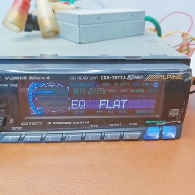 Alpine CDA-7877J 1DIN Car Audio CD Head Unit Ai-NET 4V Preout 3Way