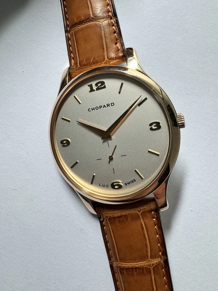 Chopard LUC Xps Uhr 18 K Rose Gold Automatic flach Ref 161920 Top Zustand Edel - Bild 3 von 4