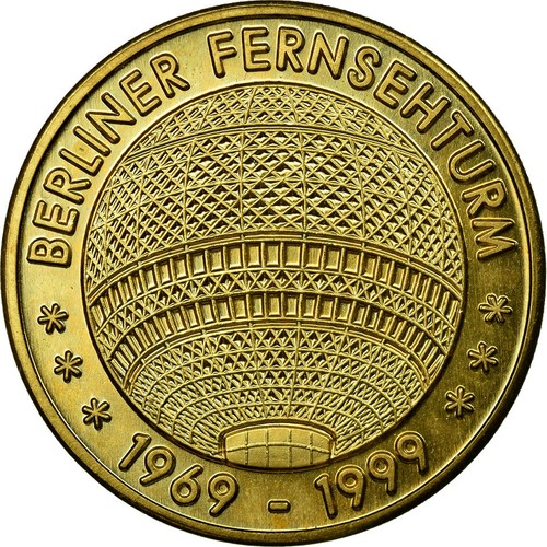 [#686741] Frankrijk, Token, Toeristisch fiche, Allemagne - Berliner Fernsehturm, - Afbeelding 1 van 2