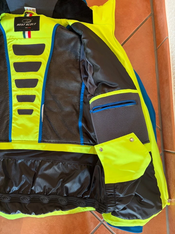 Herren Ski-Jacke, West Scout, Gr. 50, blau/schwarz/gelb neu - Bild 4 von 4