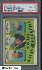 1972 Topps #79 Red Sox Rookies w/ Carlton Fisk RC Rookie HOF PSA 8 NM-MT