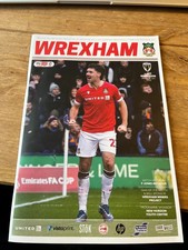 Wrexham AFC V AFC Wimbledon 2023-2024 Liga 2 13.1.24 Offizielles Programm