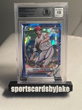 2021 Bowman Draft Sapphire Andrew Painter Authentic Auto Beckett 10 Auto