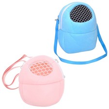 2Pcs Reusable Small Animal Carrier Bag Breathable Velvet Travel Carry Case