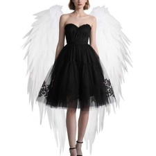 Big Angel Wings Costume Accessory,6' Large Lightweight Fairy Wings for Adults, H
