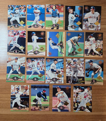 19 CALIFORNIA ANGELS 1995 Topps Stadium Club TEAM CARD LOT World Series Winner