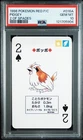 1996 Pokemon PIDGEY Japanese RED Charizard Deck 2 of Spades POKER Card  PSA10