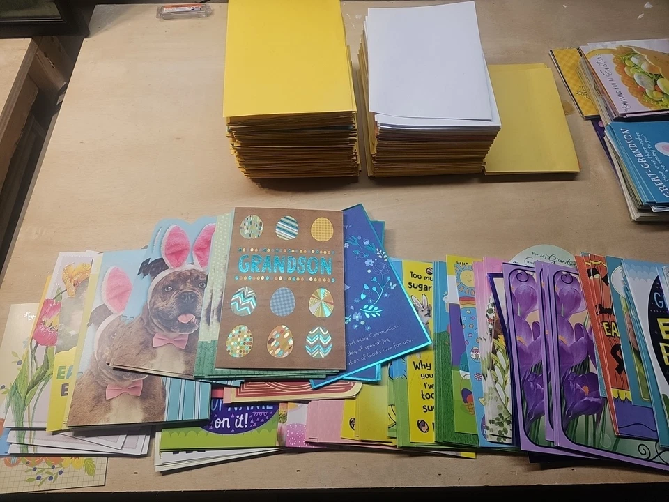 ENORME Lote de 400+ Tarjetas de Felicitación Surtidas SOLO SELLO DE PASCUA Y PRIMAVERA 🔥🔥🔥 Foto 4 de 4