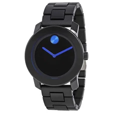 Movado Bold 42 mm Black Dial TR90 Polyurethane Men's Watch 3600099