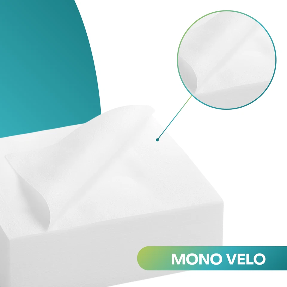 [10 Conf. da 400] 4000 Tovaglioli di Carta Monovelo 33x33 Cm in Pura Cellulosa - Immagine 4 di 4