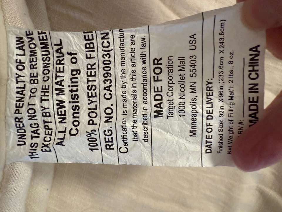 CASALUNA beige cotton linen comforter QUEEN - Image 4 of 4