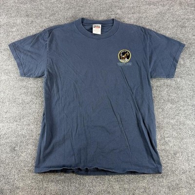 VTG Tultex Apollo 11 Goddard Space Flight Center Blue T-Shirt Large 100% Cotton