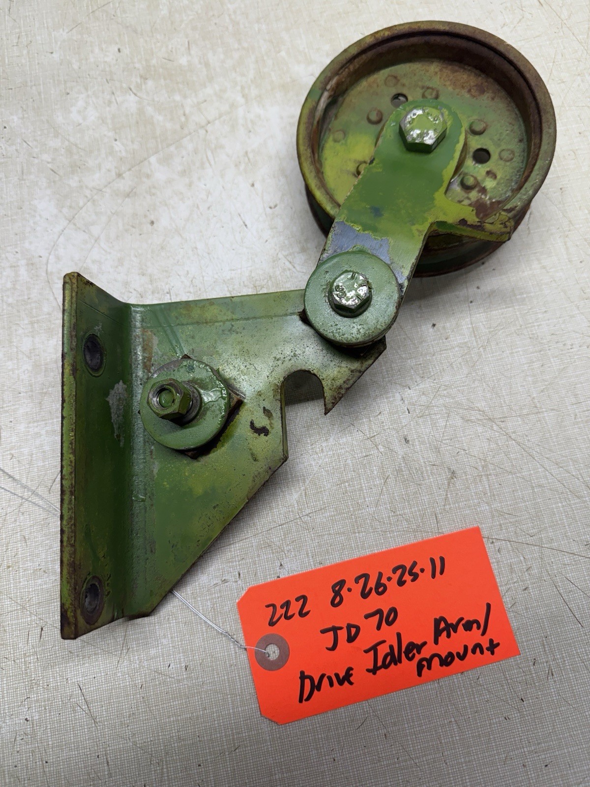 1971 John Deere 70 Round Fender Lawn Tractor Drive Idler Support With Arm
