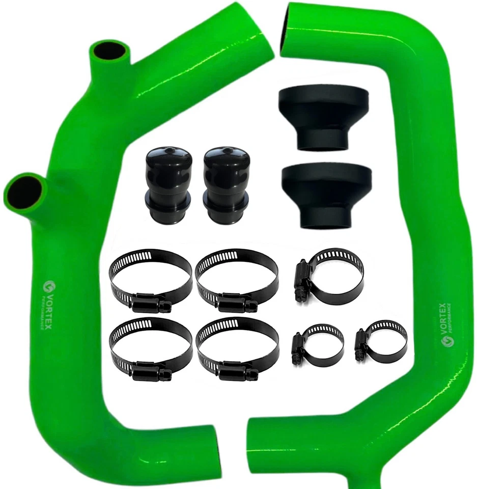 Para BMW 335i 335xi N54 E90/E91/E92/E93 2007-2010 toma de aire 2" VERDE CFAF VS Foto 3 de 4