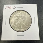 1946-D U.S. Liberty Walking Half Dollar 50c - .9 / Beautiful Coin! - No Reserve!