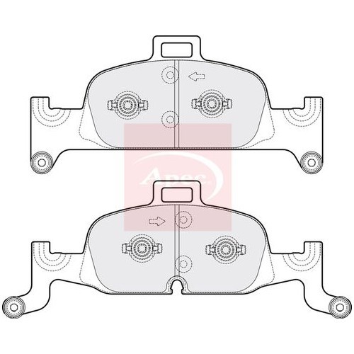 For AUDI A7 Sportback 4KA 2017 on BRAKE PADS (FRONT) (R90) PAD2133