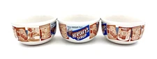 Hershey's Syrup Ceramic Ice Cream Cereal Bowl Set for 3 Stoneware Item #31719