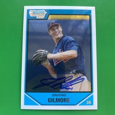 Jonathan Gilmore 2007 Bowman Chrome Draft Picks & Prospects Auto Card #BDPP127