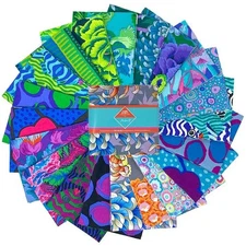 5" Charm Pack - Kaffe Fassett August 2025 Cool FreeSpirit Fabric Precuts M520.60