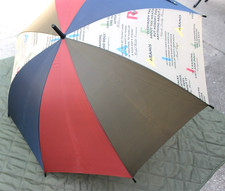 VINTAGE ARAMIS CLEVER WEATHER PROMOTIONAL UMBRELLA  ORIGINAL TAG